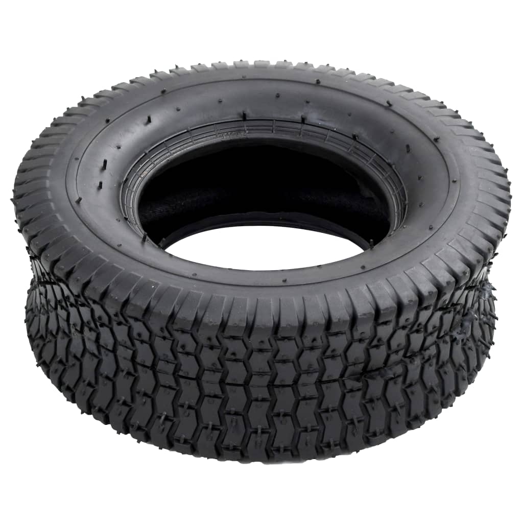 Tyre | Set of 2 | Black | Rubber | 13x5.00-6 | Heavy Weight Endurance