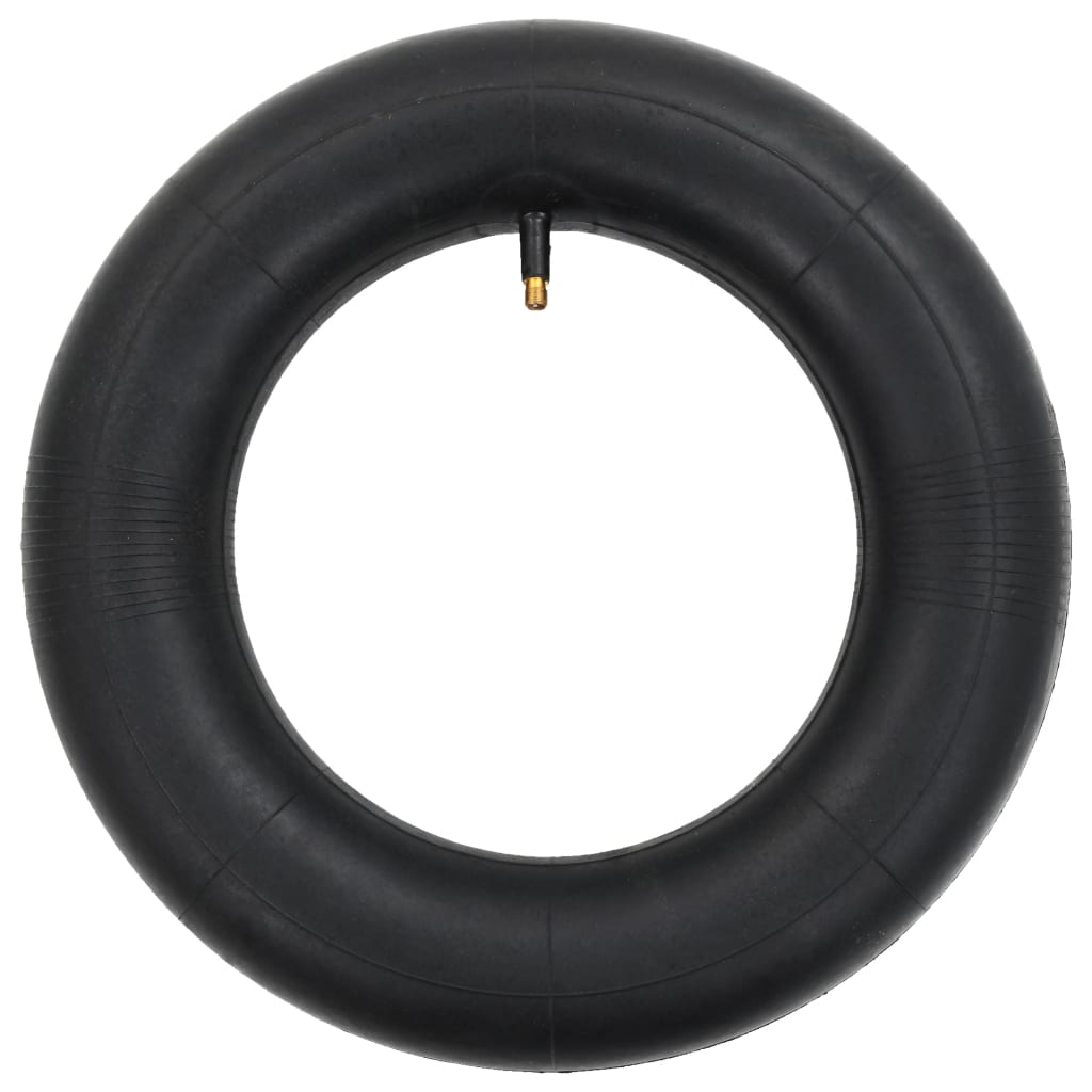Tyre And Inner Tube | Black | Rubber | 3.50-8 4PR