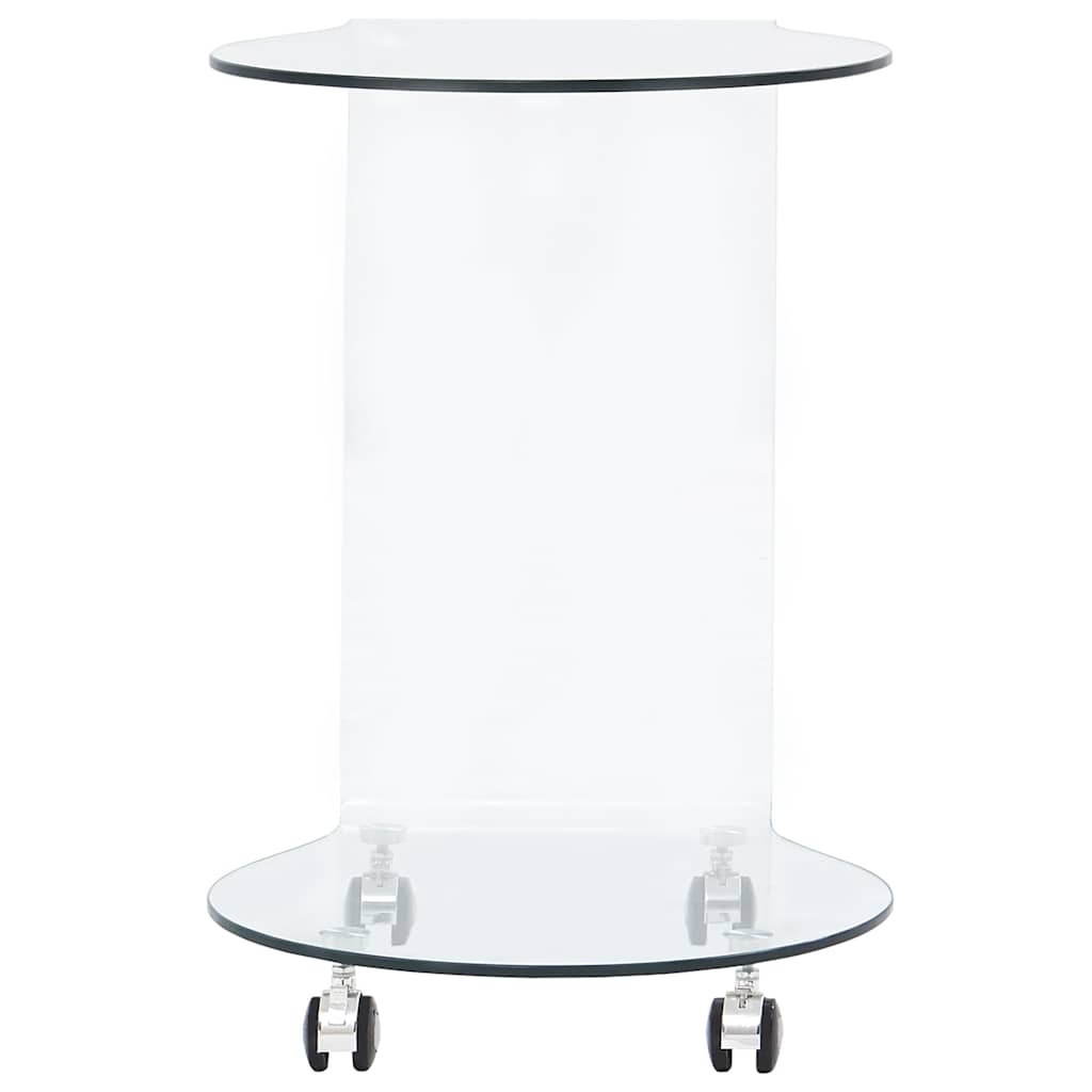 284725 vidaXL Coffee Table 45x40x58 cm Tempered Glass