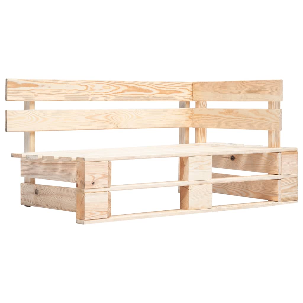 Pallet Bench | Natural wood colour | Treated pinewood | Medium