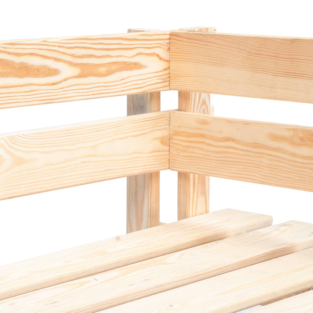 Pallet Bench | Natural wood colour | Treated pinewood | Medium