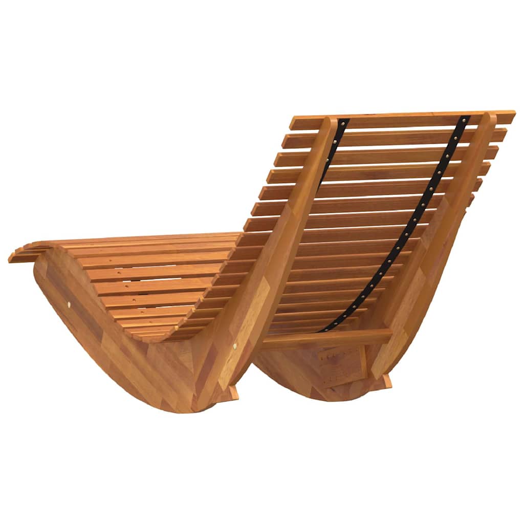 Rocking Sun Loungers 2 pcs Acacia Wood