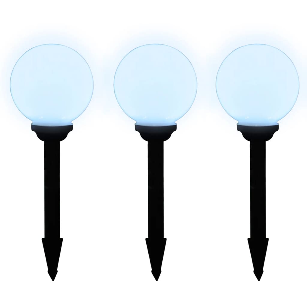 Outdoor Pathway Lamps 6 pcs LED 20 cm with Ground Spike
