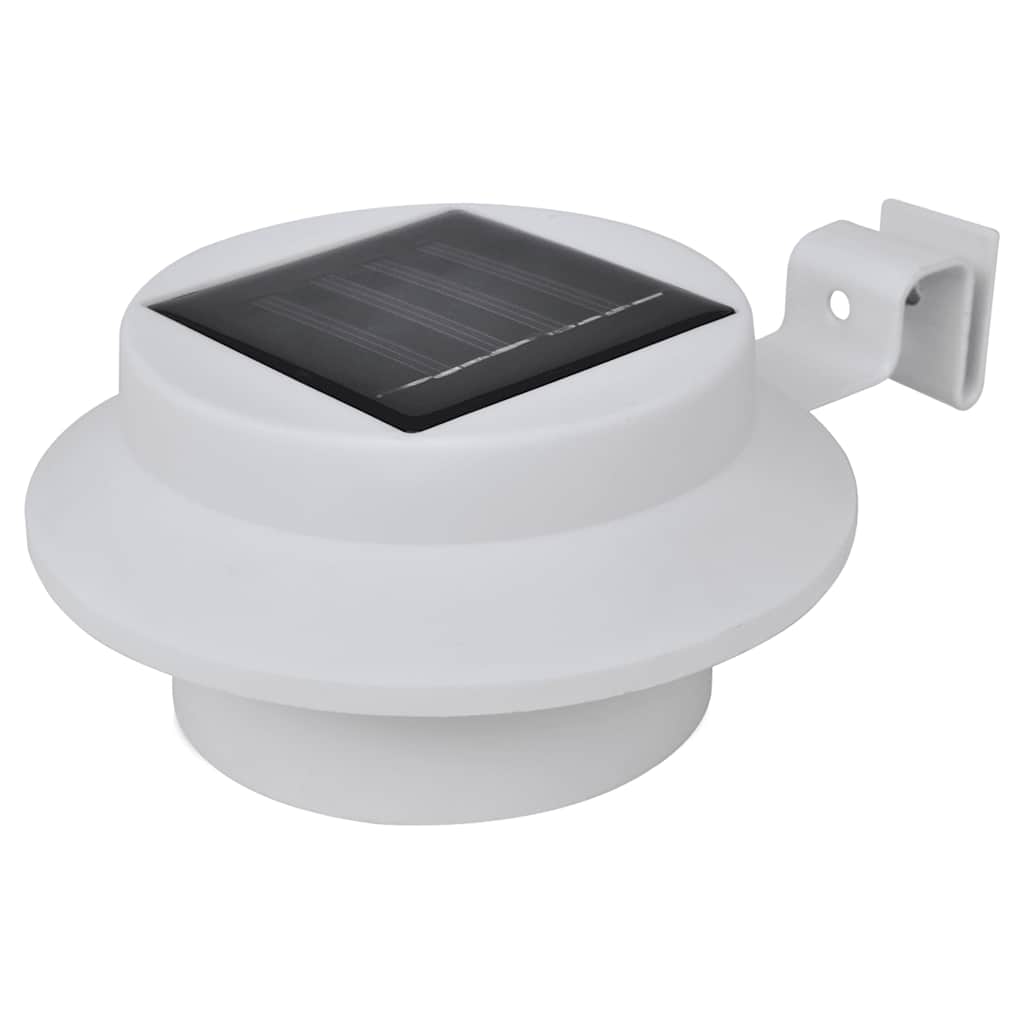 Outdoor Solar Fence Lamps 12 pcs LED White