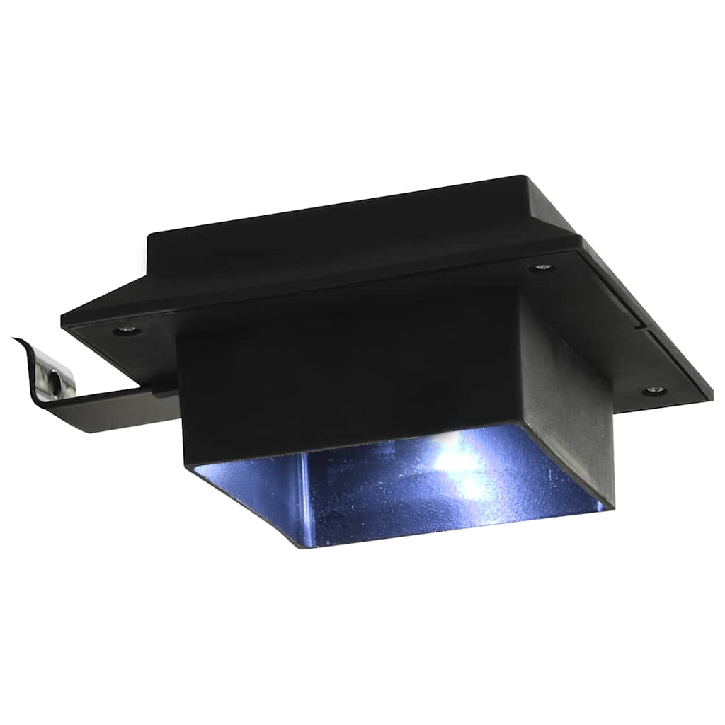 Outdoor Solar Lamps 12 pcs LED Square 12 cm Black
