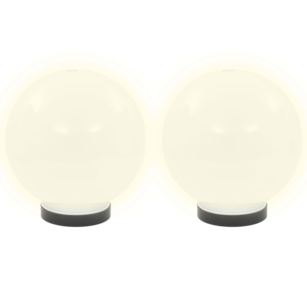 LED Bowl Lamps 4 pcs Spherical 20 cm PMMA