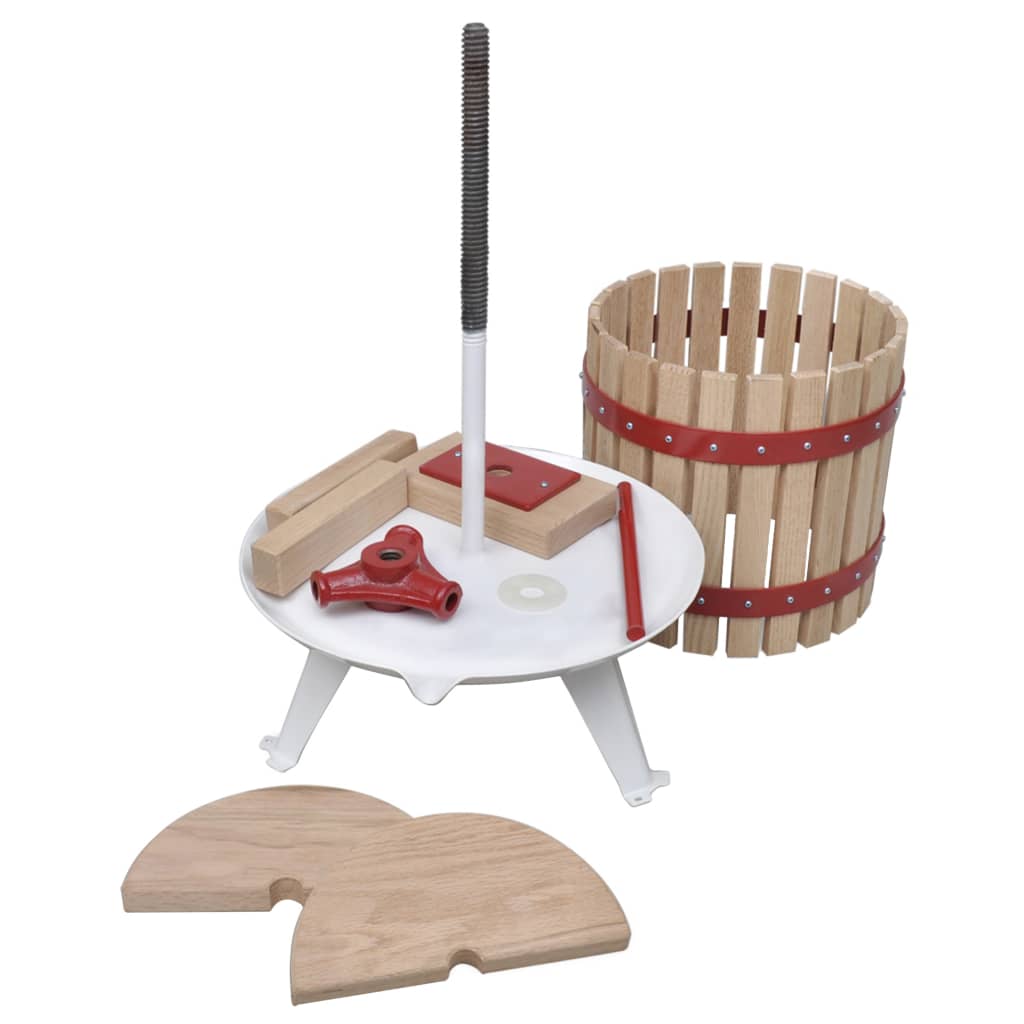 vidaXL 2 Piece Fruit & Wine Press and Crusher Set