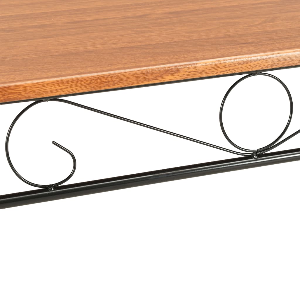 Dining Table Brown 120x70x75 cm MDF
