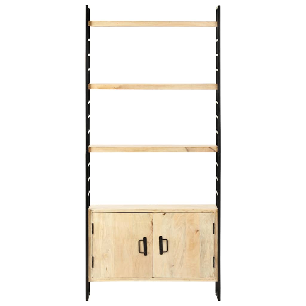 4-Tier Bookcase 80x30x180 cm Solid Mango Wood