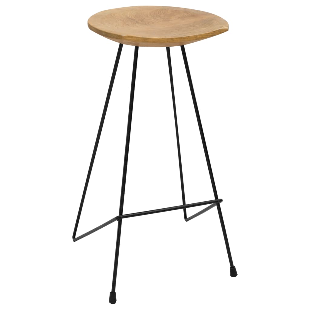 vidaXL Bar Stools 2 pcs Solid Teak Wood