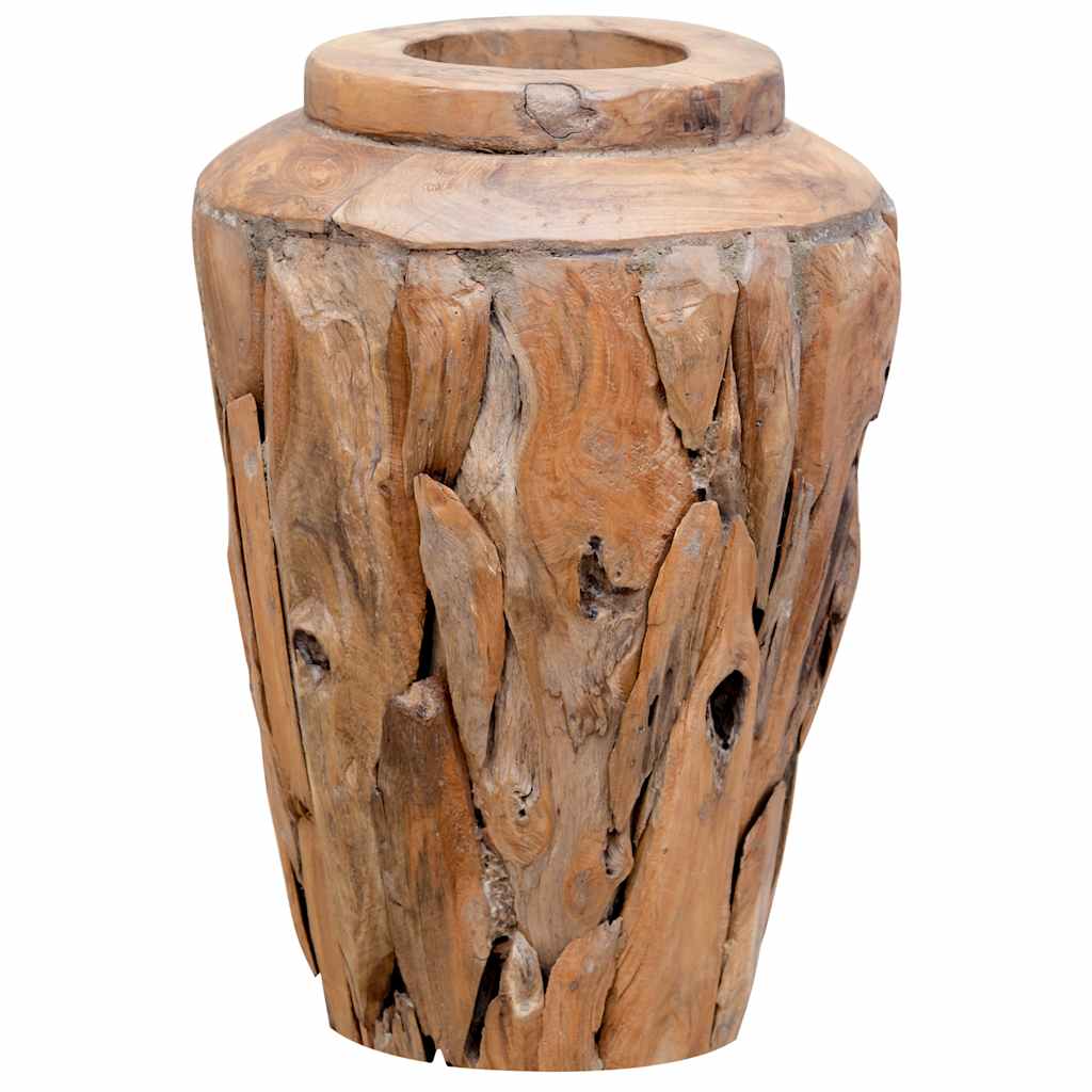Decoration Vase 40x60 cm Solid Teak Wood