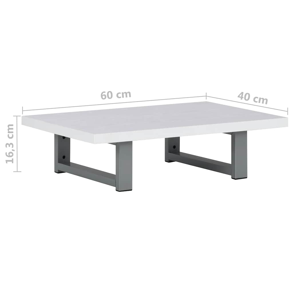 283808 vidaXL Bathroom Furniture White 60x40x16,3 cm