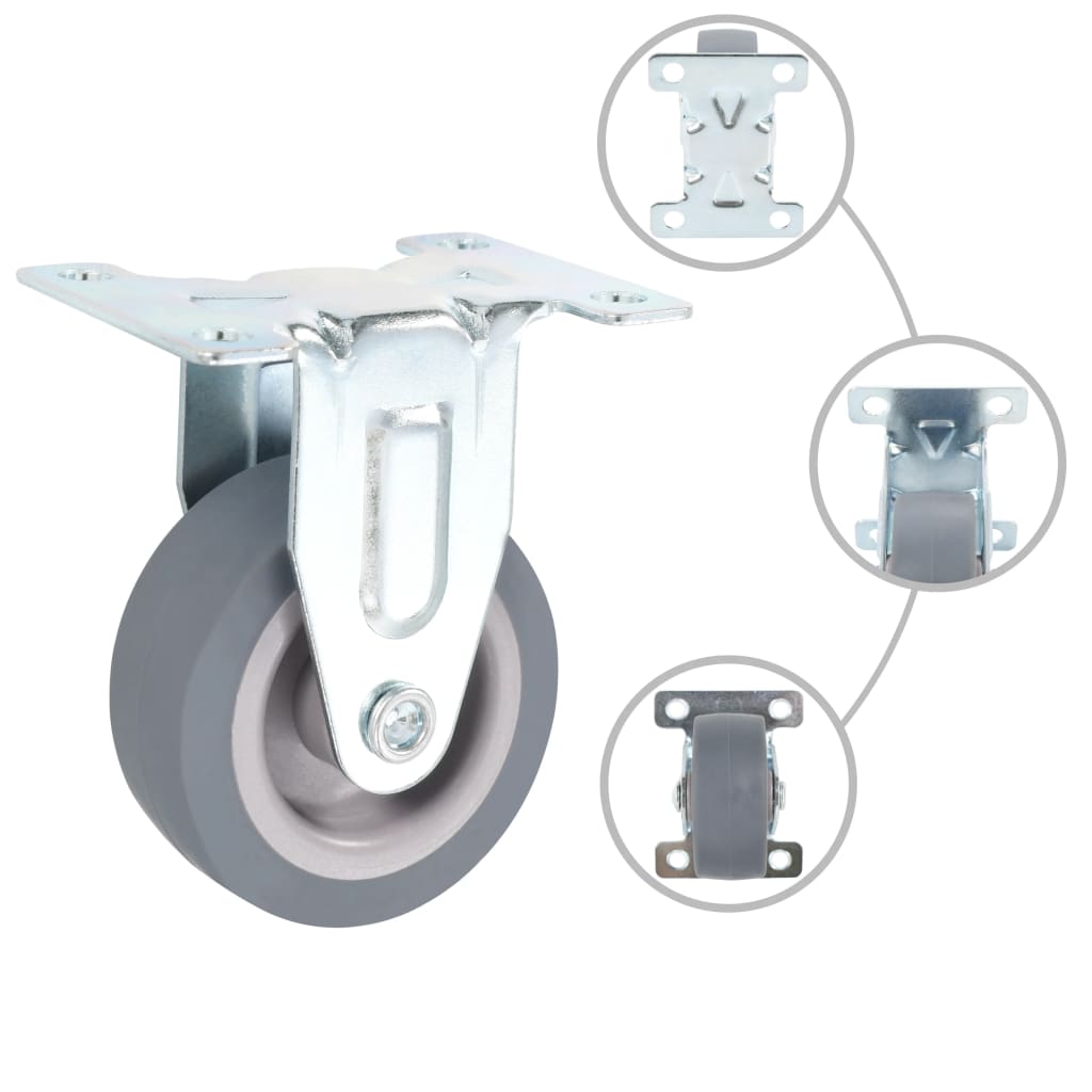 16 pcs Fixed Casters 50 mm