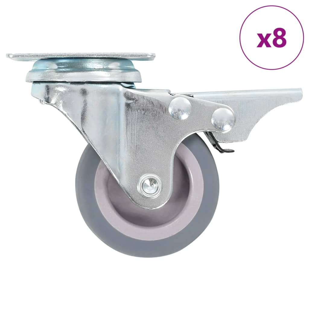 8 pcs Swivel Casters 50 mm