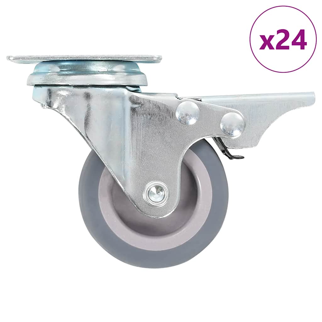 24 pcs Swivel Casters 50 mm