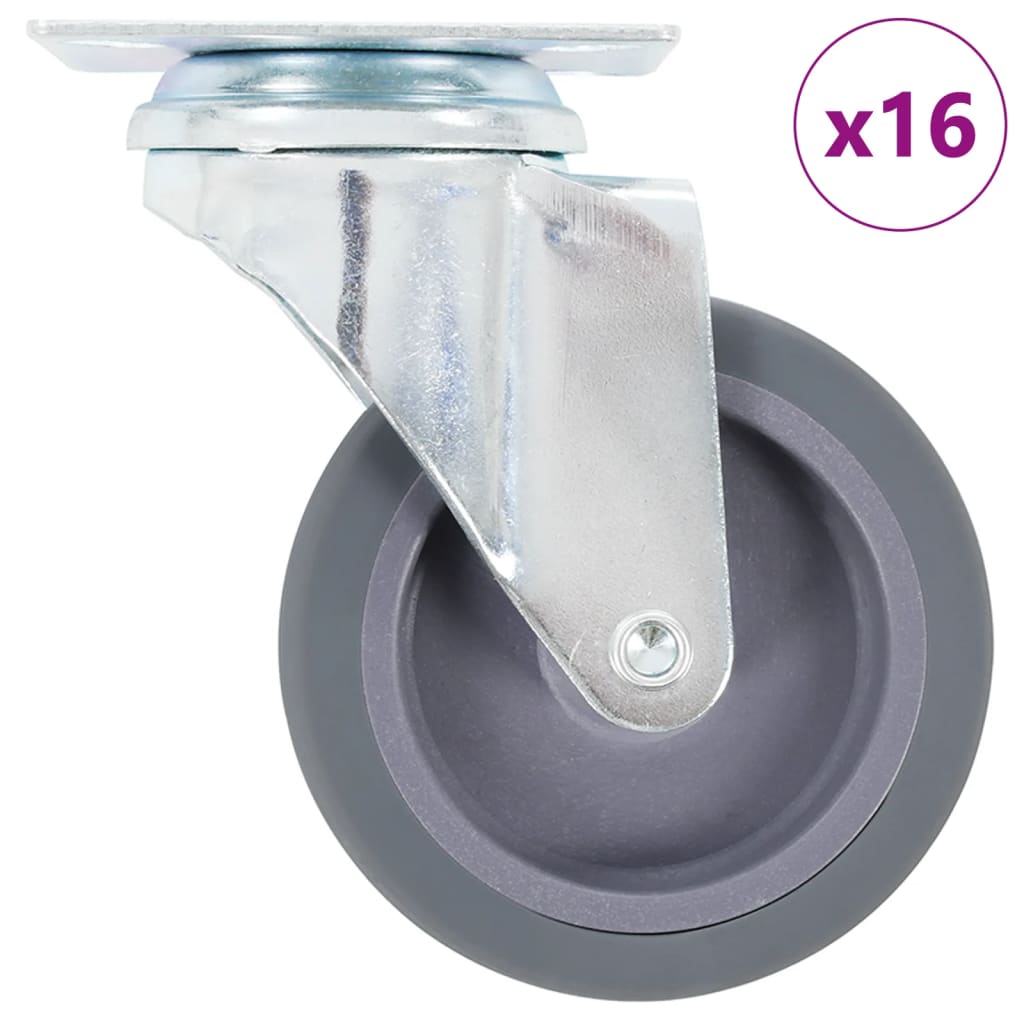 16 pcs Swivel Casters 75 mm