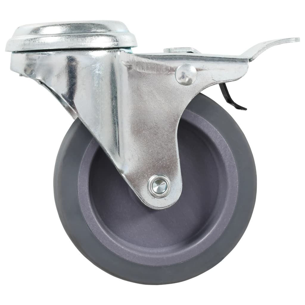 277858 vidaXL 16 pcs Bolt Hole Swivel Casters 75 mm (4x143425)
