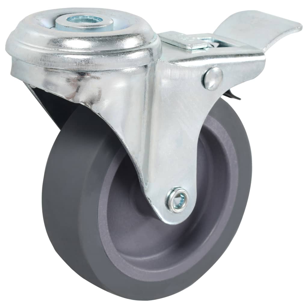 277859 vidaXL 24 pcs Bolt Hole Swivel Casters 75 mm (6x143425)