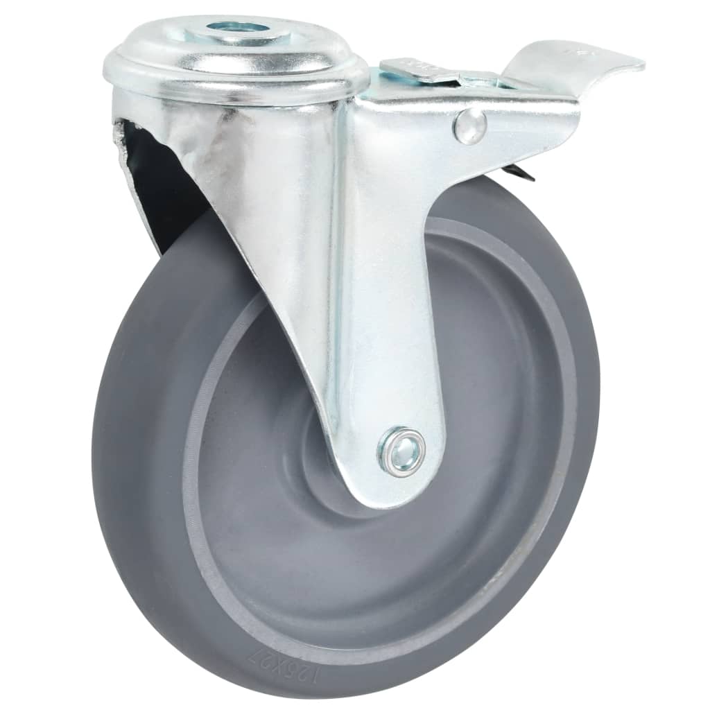 8 pcs Bolt Hole Swivel Casters 125 mm
