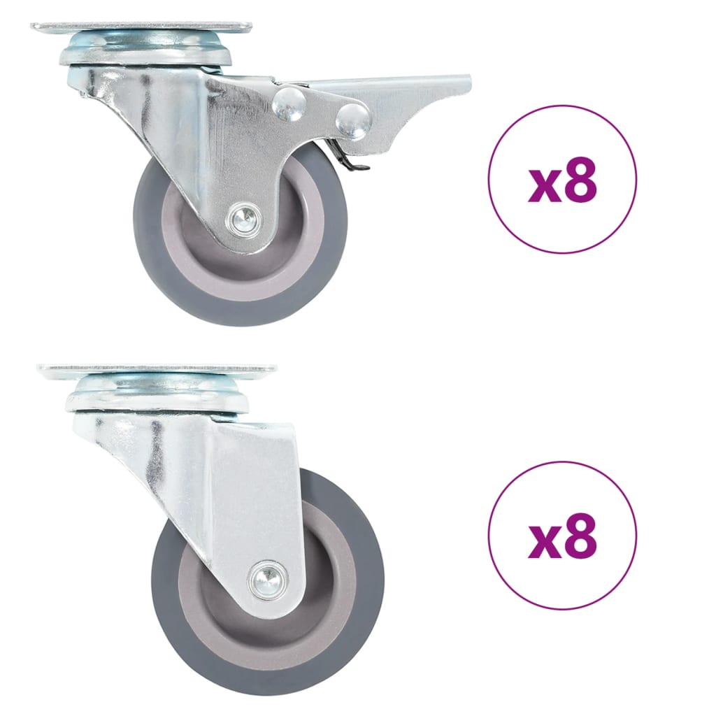16 pcs Swivel Casters 50 mm