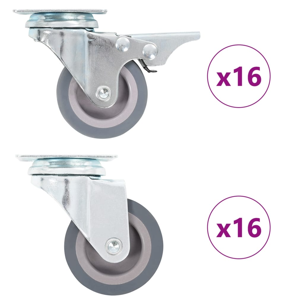 32 pcs Swivel Casters 50 mm