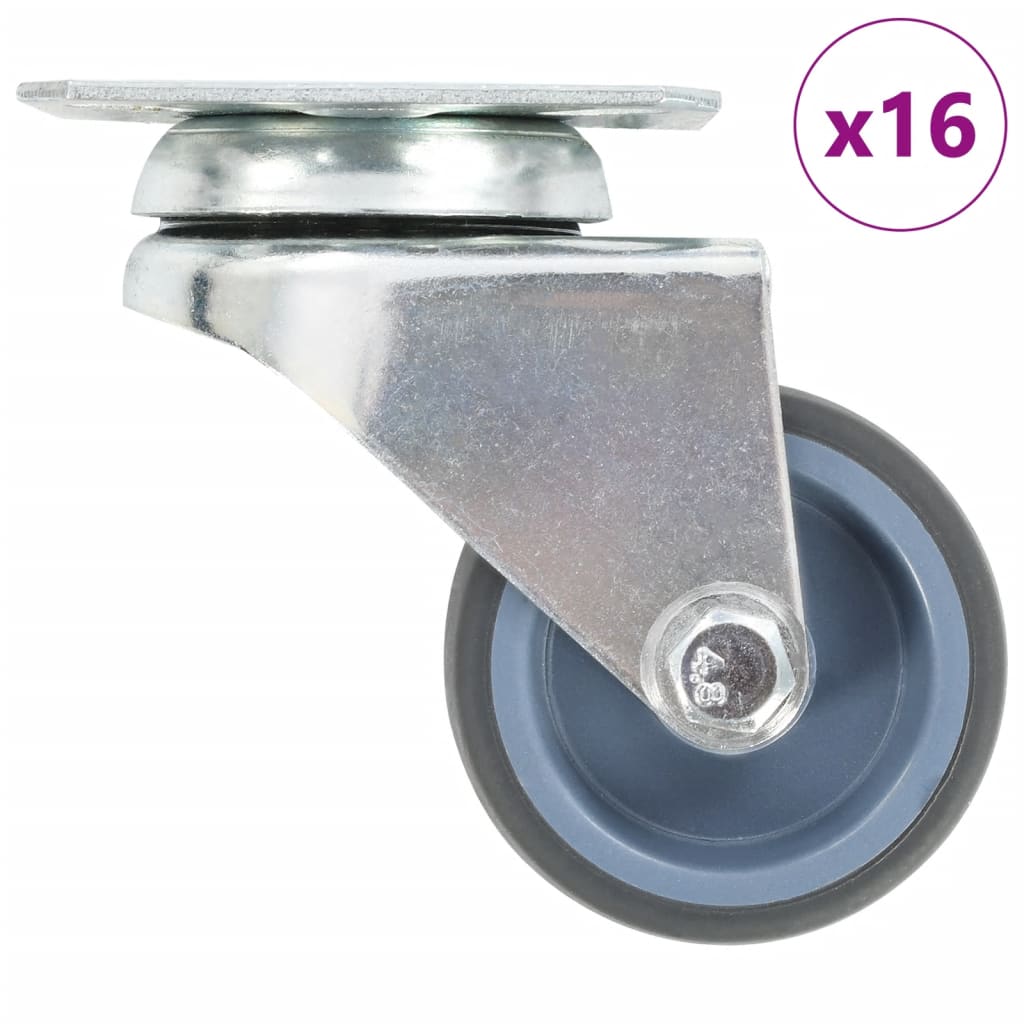 16 pcs Twin-wheel Swivel Casters 50 mm
