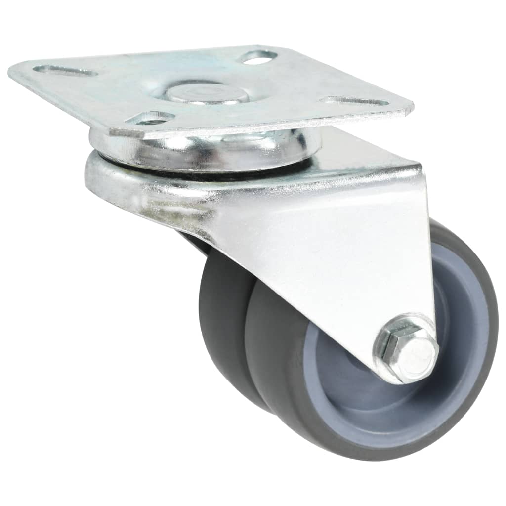 24 pcs Twin-wheel Swivel Casters 50 mm