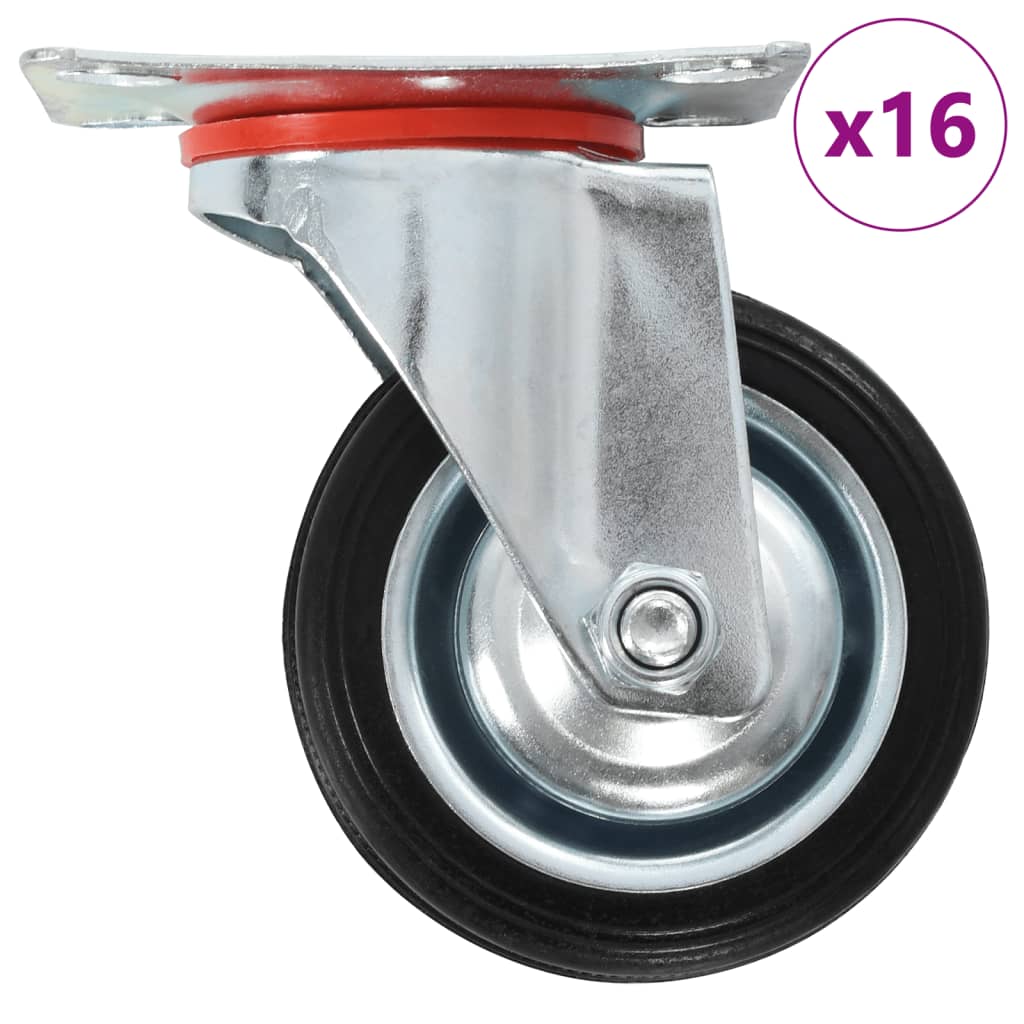 16 pcs Swivel Casters 75 mm