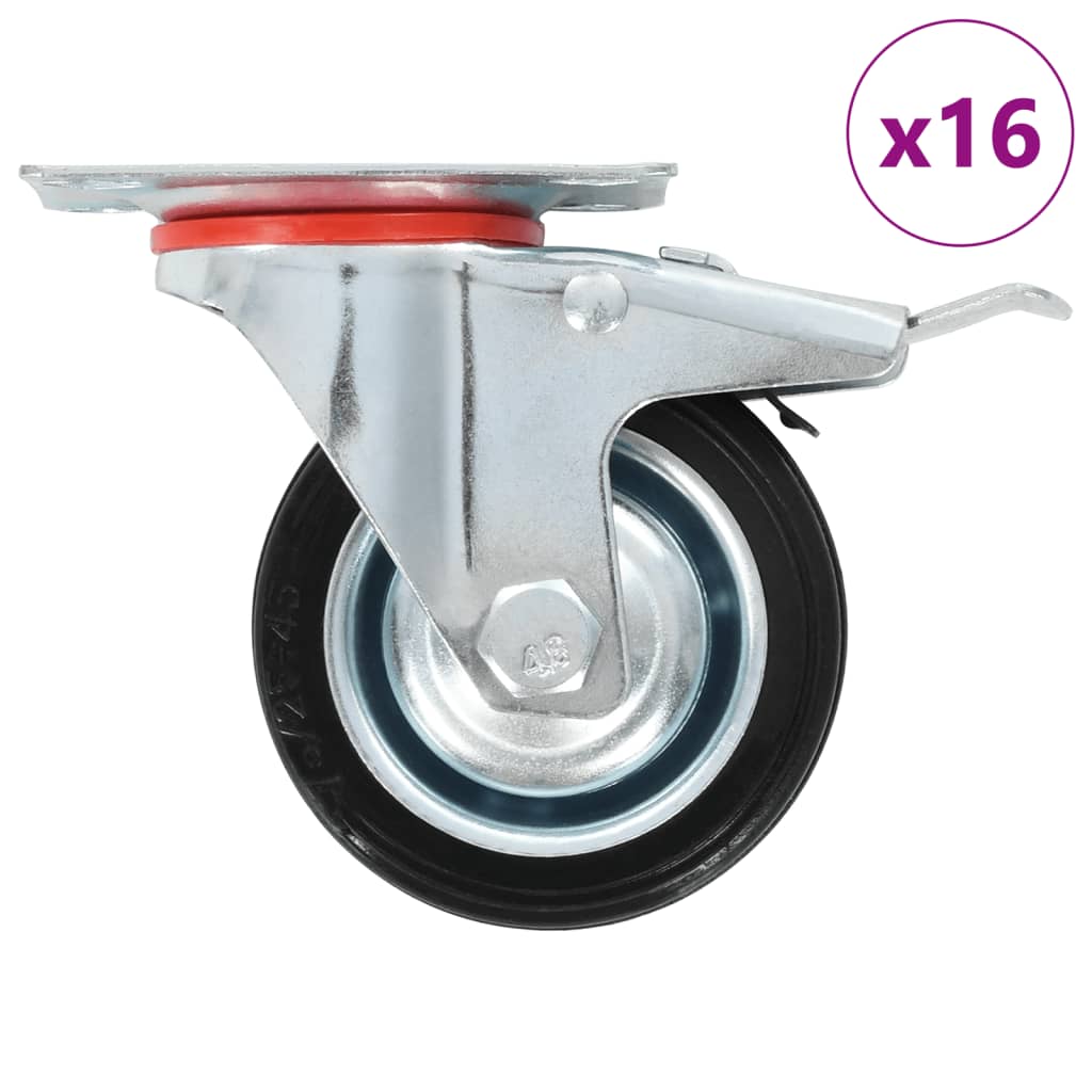 8 pcs Swivel Casters 75 mm