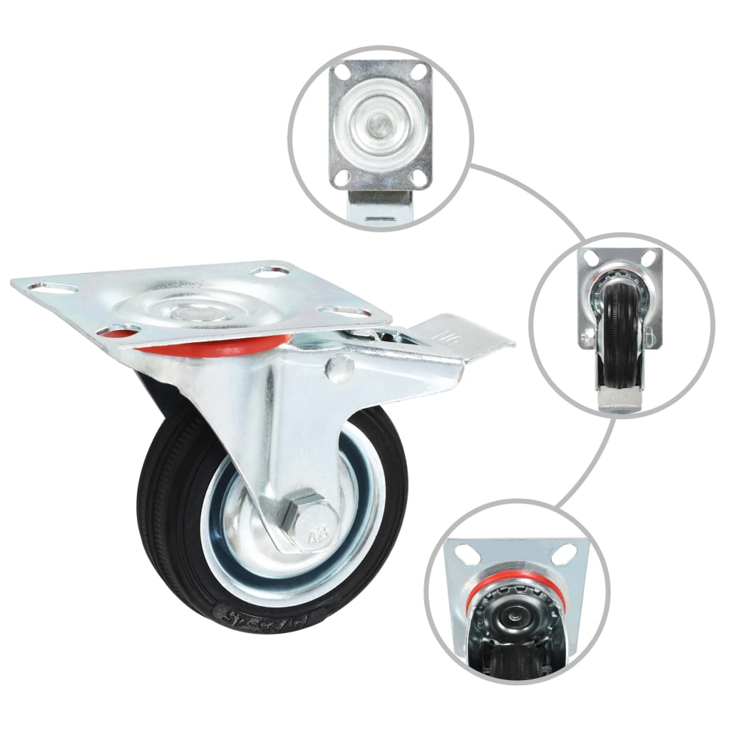 16 pcs Swivel Casters 75 mm
