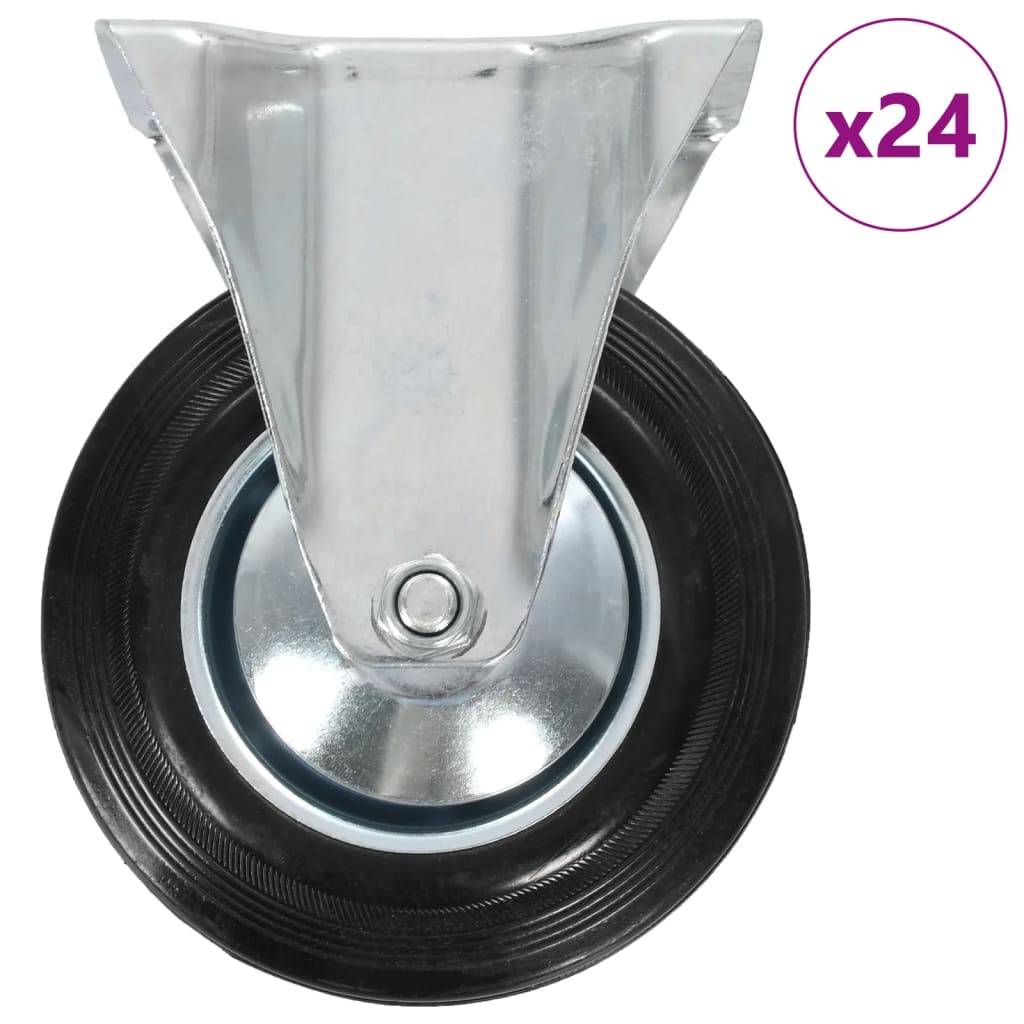 24 pcs Fixed Casters 160 mm