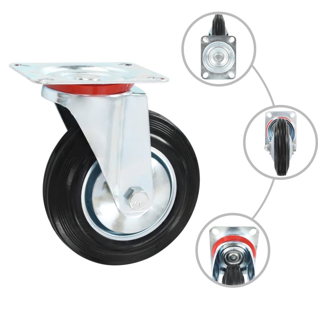8 pcs Swivel Casters 160 mm