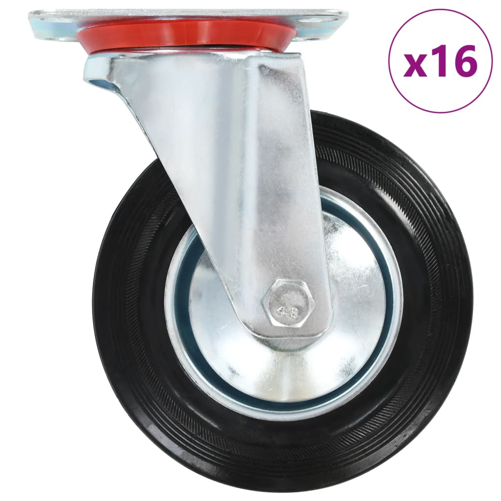 16 pcs Swivel Casters 160 mm