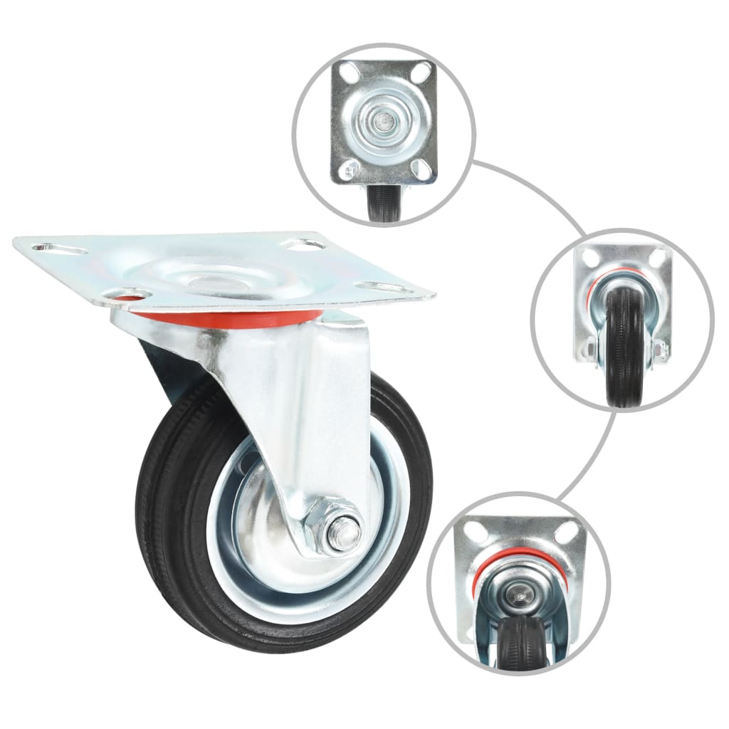 24 pcs Swivel Casters 75 mm