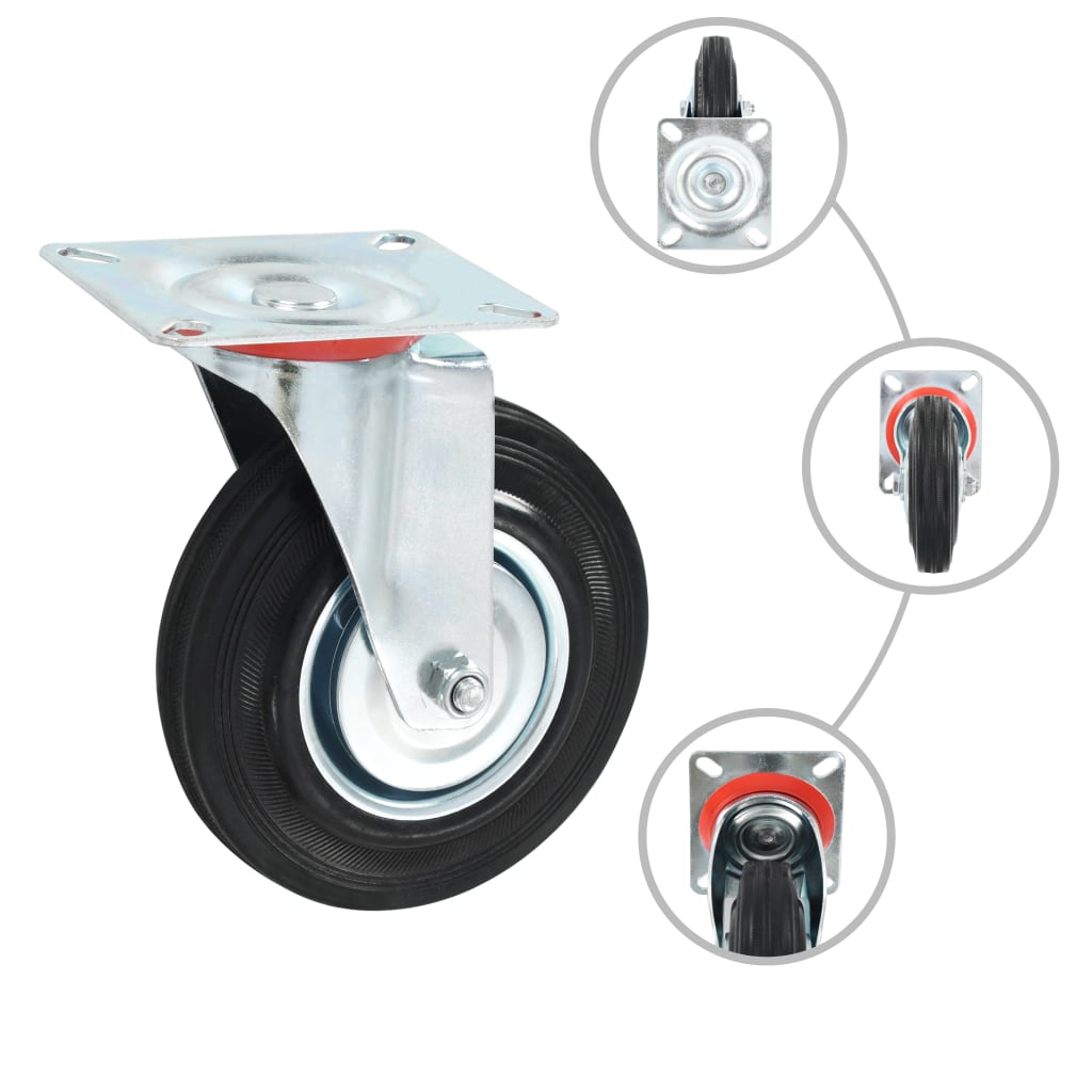 24 pcs Swivel Casters 125 mm