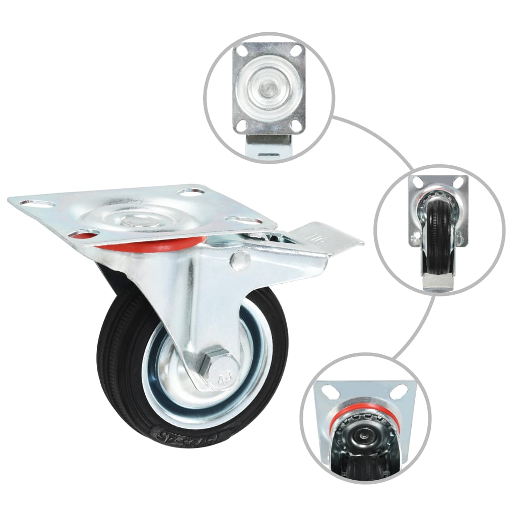 8 pcs Casters 75 mm