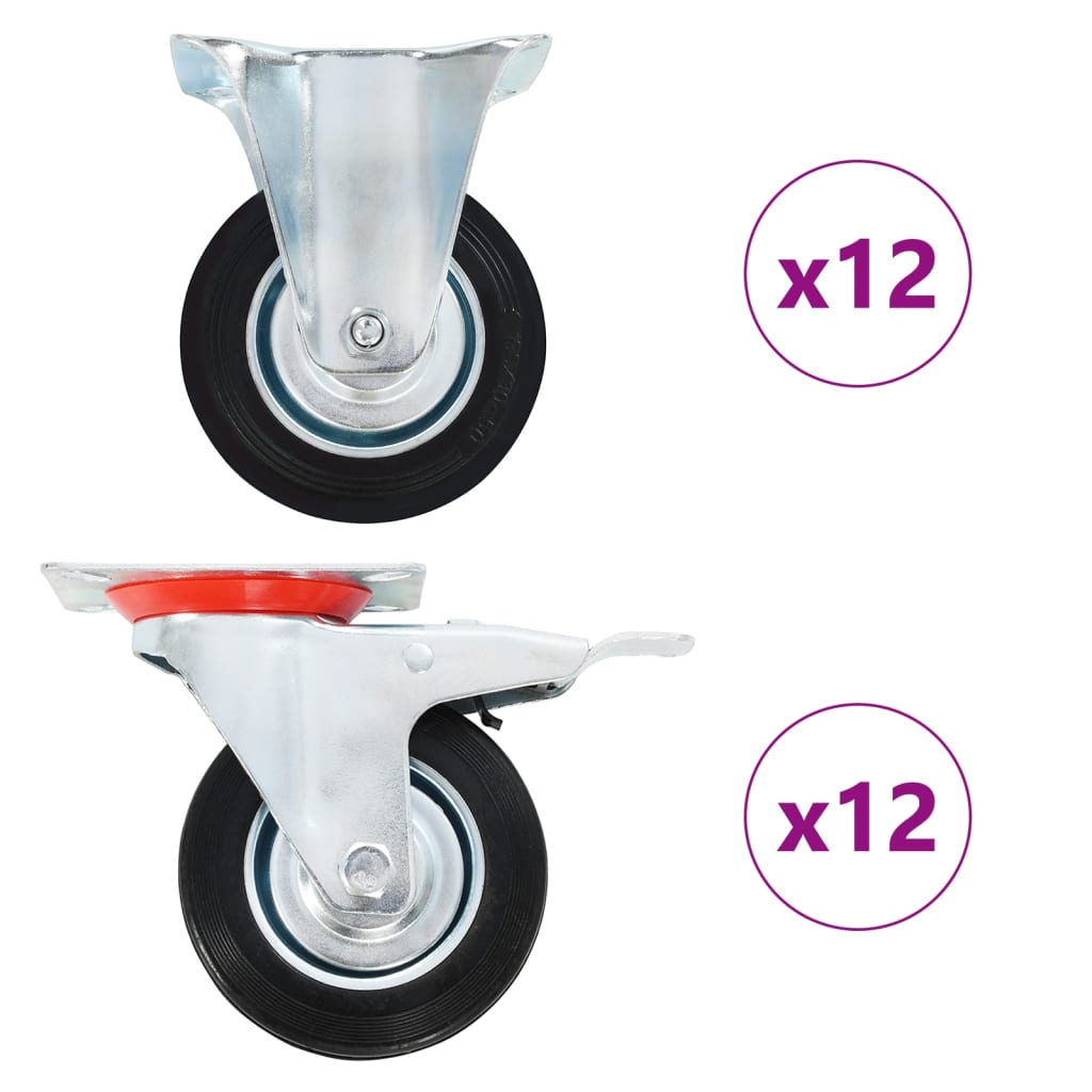 24 pcs Casters 100 mm