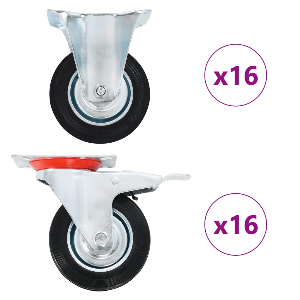 32 pcs Casters 100 mm