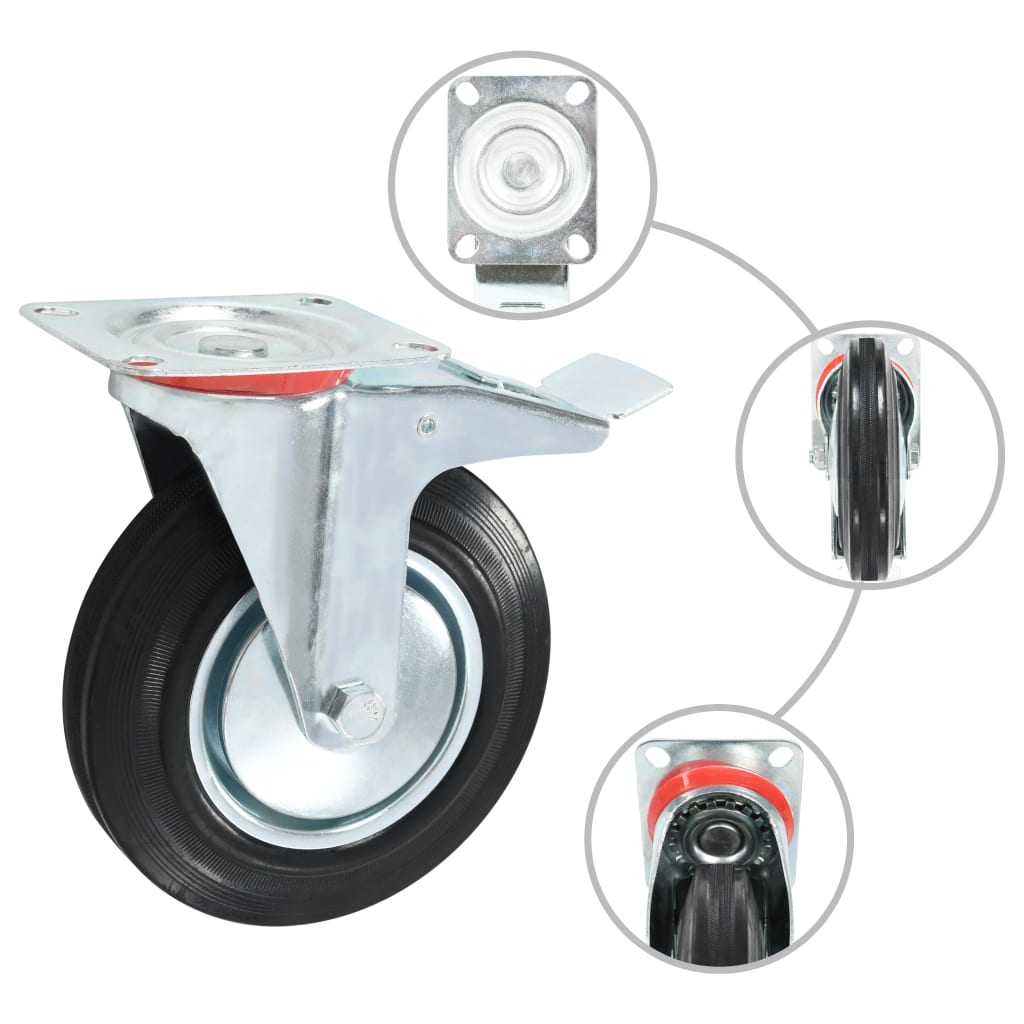 8 pcs Casters 200 mm