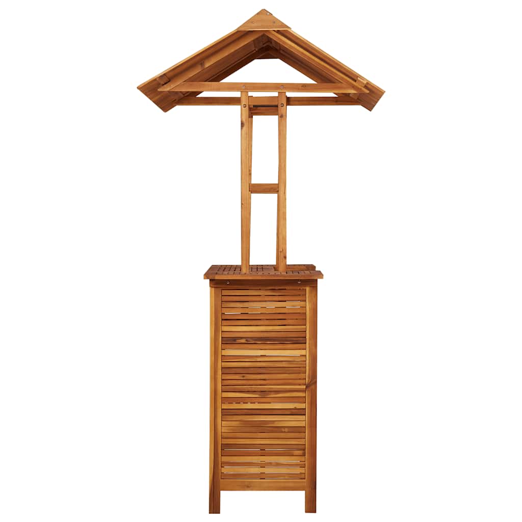 45909 vidaXL Outdoor Bar Table with Rooftop 113x106x217 cm Solid Acacia Wood