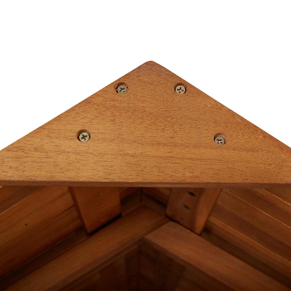 45909 vidaXL Outdoor Bar Table with Rooftop 113x106x217 cm Solid Acacia Wood
