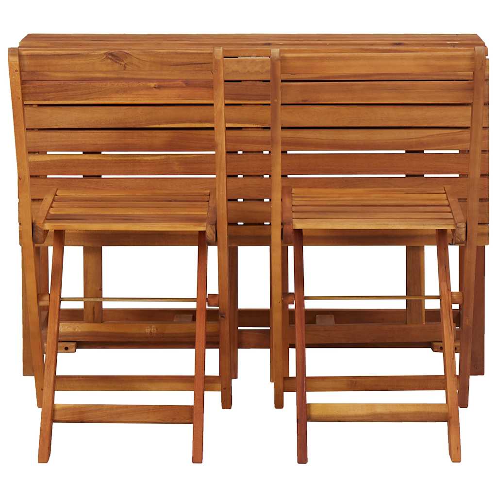 45910 vidaXL Garden Planter Table with 2 Bistro Chairs Solid Acacia Wood