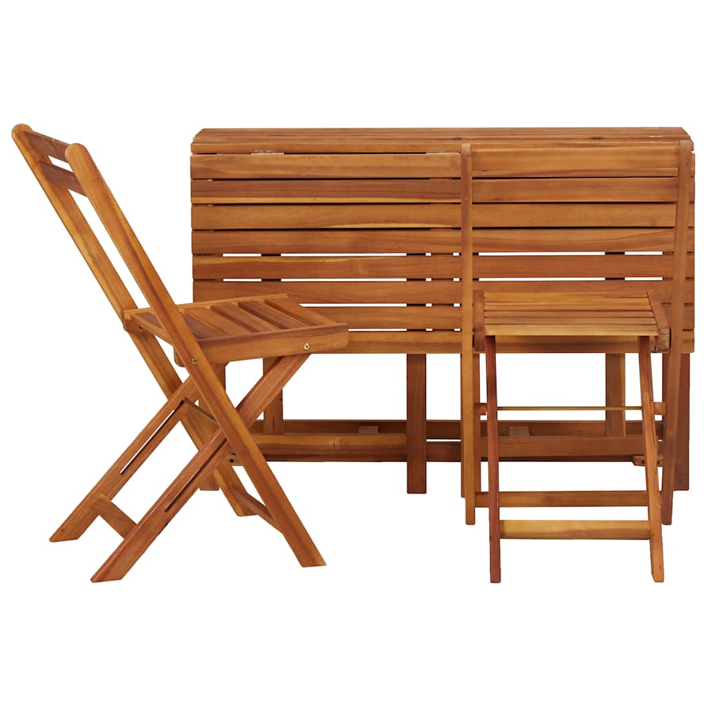 45910 vidaXL Garden Planter Table with 2 Bistro Chairs Solid Acacia Wood
