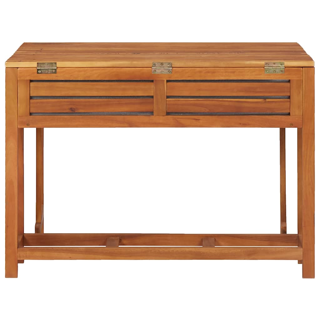 45910 vidaXL Garden Planter Table with 2 Bistro Chairs Solid Acacia Wood