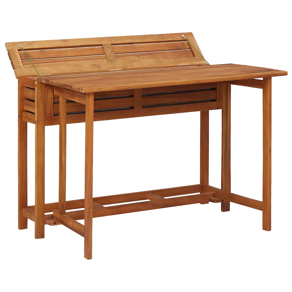 45910 vidaXL Garden Planter Table with 2 Bistro Chairs Solid Acacia Wood