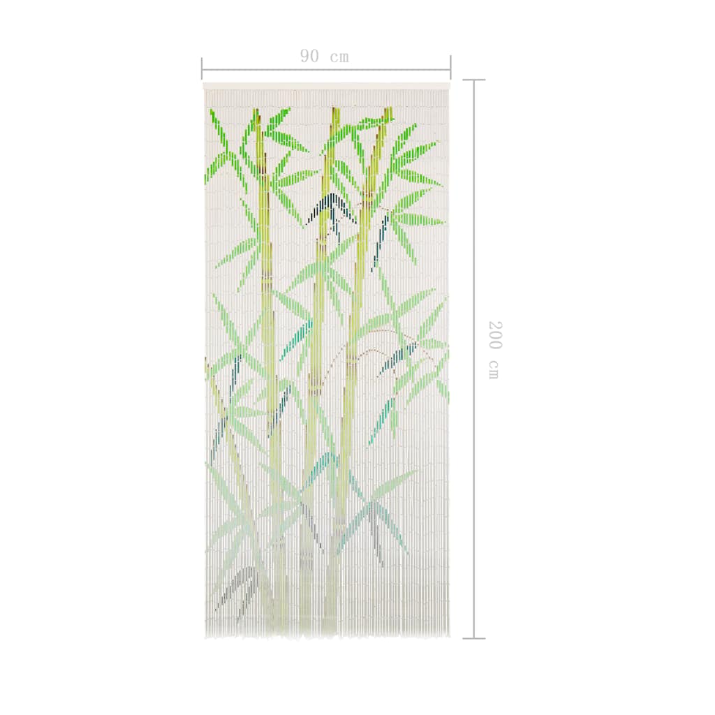 45735 vidaXL Insect Door Curtain Bamboo 90x200 cm