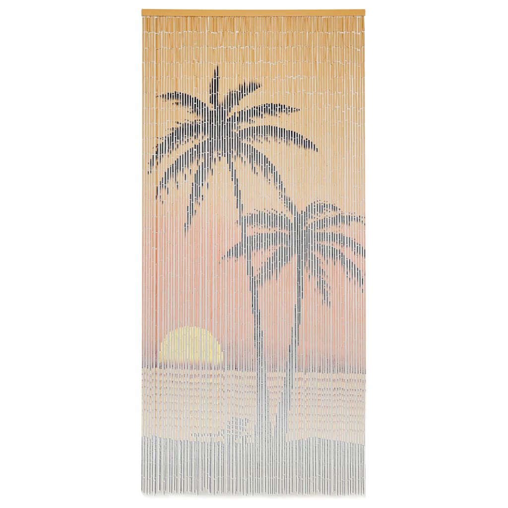 45736 vidaXL Insect Door Curtain Bamboo 90x200 cm