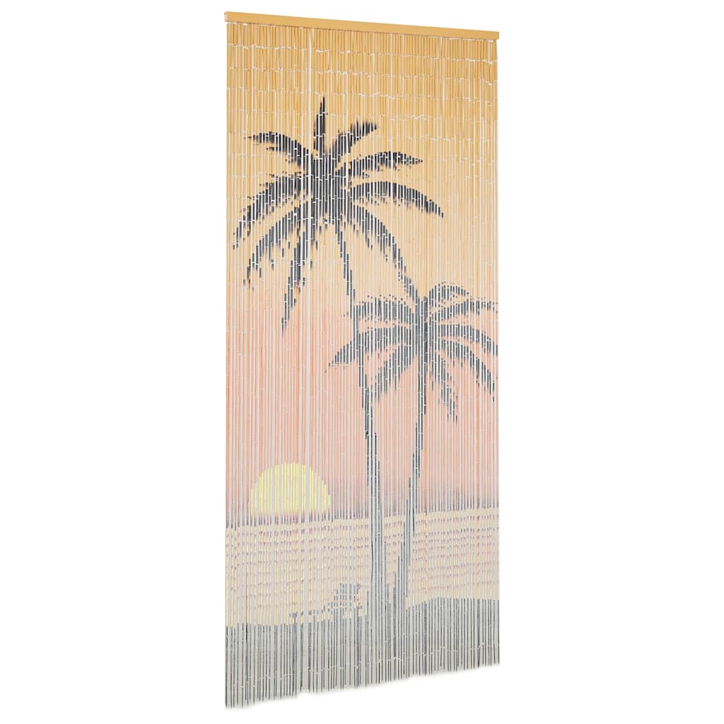 45736 vidaXL Insect Door Curtain Bamboo 90x200 cm