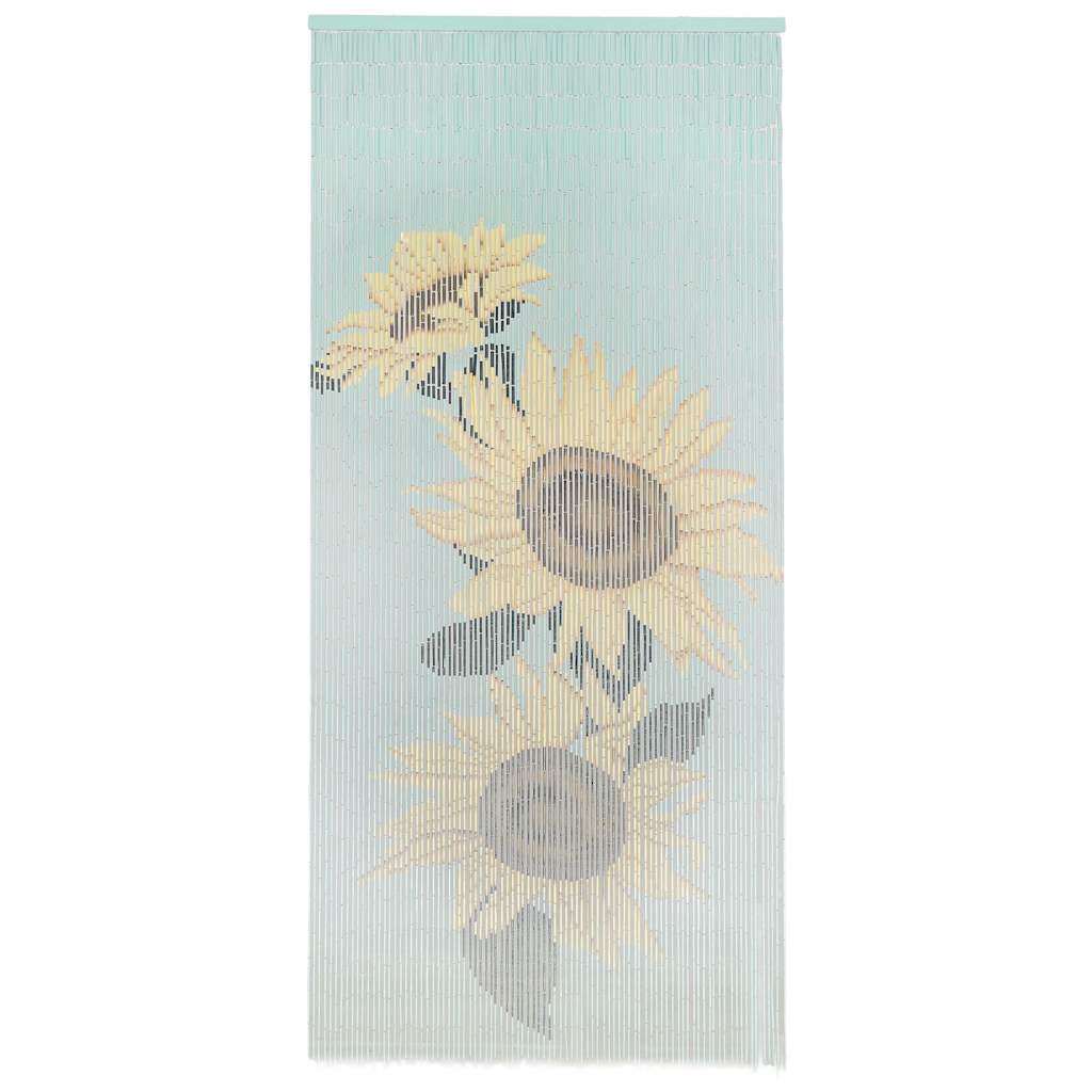 45737 vidaXL Insect Door Curtain Bamboo 90x200 cm