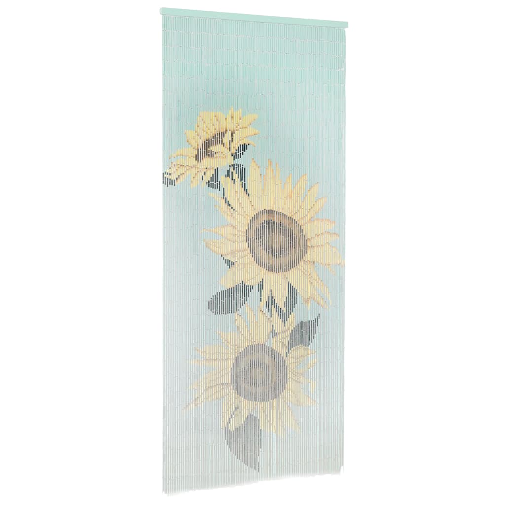 45737 vidaXL Insect Door Curtain Bamboo 90x200 cm